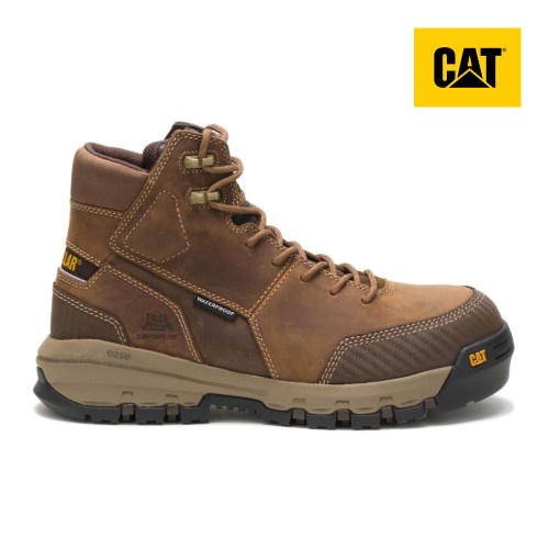 Caterpillar Device Waterproof Composite Toe Miesten Turvakengät TummanBeige (QDFPT)